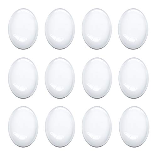 Oval Cabochon 30x40 mm for Jewelry Making 50 PCS Glass Cabochons w...