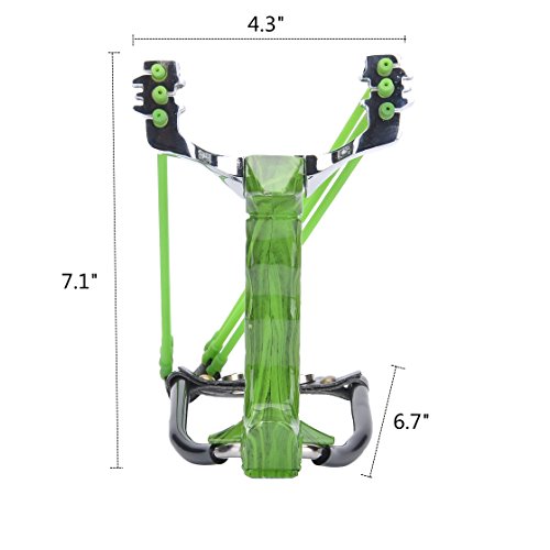 NOBONDO Strong Folding Wrist Rocket Slingshot - Heavy Duty Adjusta...