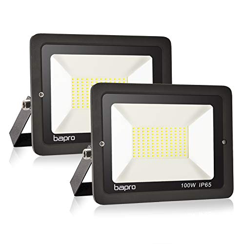 2PCS 100W LED Outdoor Floodlight, 10000LM Led Floodlight Super Bri...