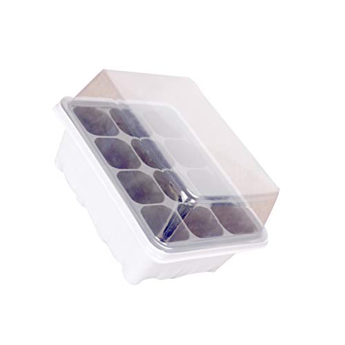 3 Pcs/Set 12 Cells Seedling Trays Seed Starter Box Plant Flower Gr...