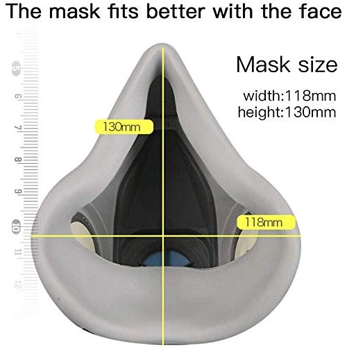 AiliveSun 7 in1 Half Face Cover Facepiece Mouse Cover 6200 Spray P...