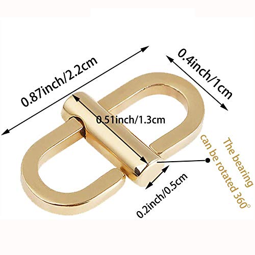 Metal Buckles for Adjustable Chain Strap Bag Length Screw Reinforc...
