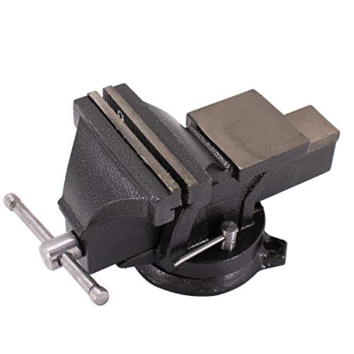TEXALAN 4 Heavy Duty Bench Vise Anvil Forged, 360 Swivel Locking ...