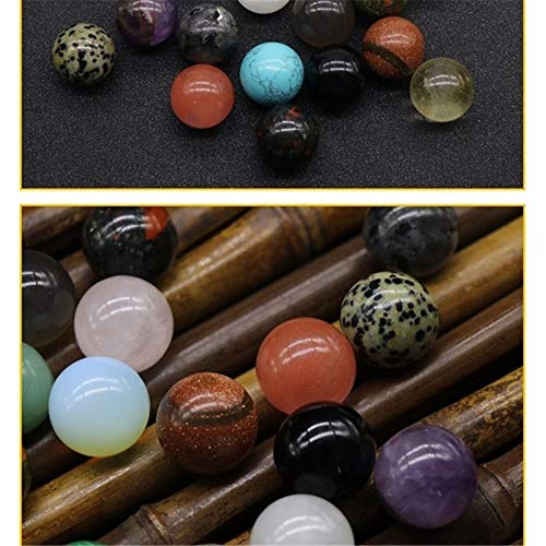 12PCS Assorted Crystal Healing Gemstone Spheres 18-20 Mm Healing R...