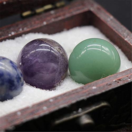 12PCS Assorted Crystal Healing Gemstone Spheres 18-20 Mm Healing R...