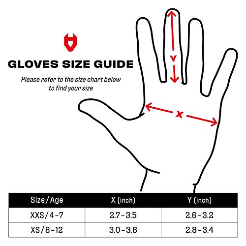 NoCry Cut Resistant Gloves for Kids, XS 8-12 Years - High Perfor...