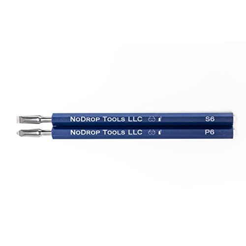 NoDrop Tools LLC - 6 inch Screw Holding Screwdriver Set 2 PACK- 6...