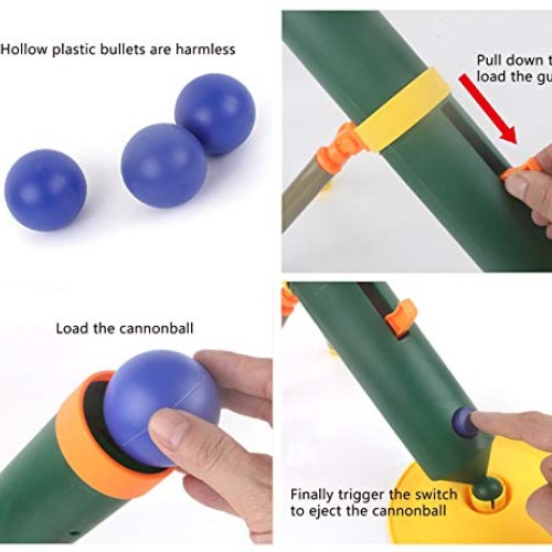 Noetoy Rocket Launchers for Kids, Military Toy Mortar with Three S...