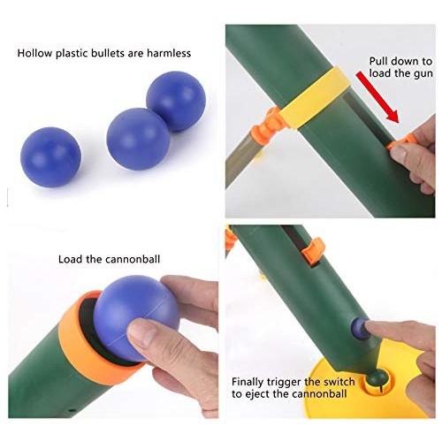 Noetoy Rocket Launchers for Kids, Military Toy Mortar with Three S...