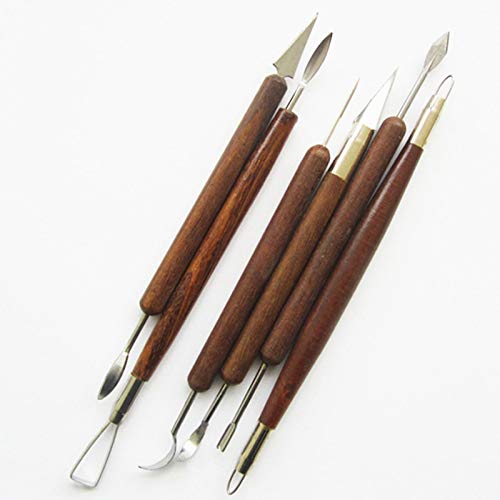 Chisel Set Woodworking 6 PCS/Set Pottery Ceramics Chisel Tools Pol...