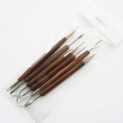 Chisel Set Woodworking 6 PCS/Set Pottery Ceramics Chisel Tools Pol...