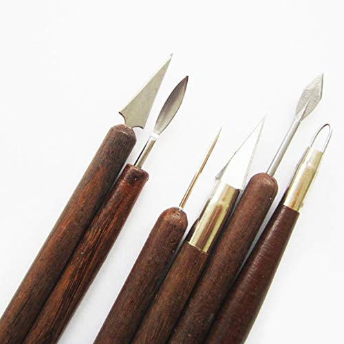 Chisel Set Woodworking 6 PCS/Set Pottery Ceramics Chisel Tools Pol...
