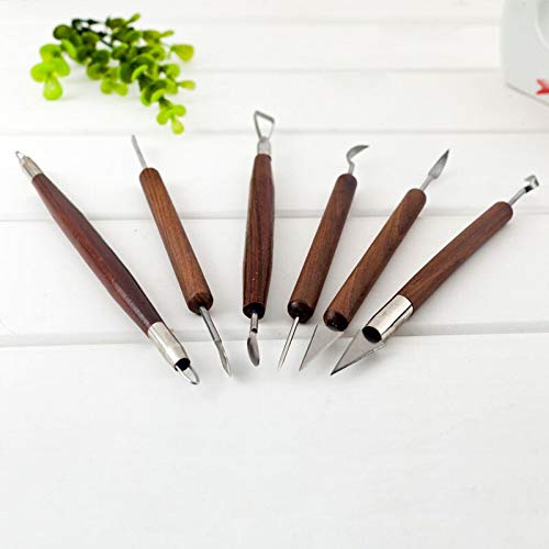Chisel Set Woodworking 6Pcs New Clay Sculpting Set Wax Carving Pot...