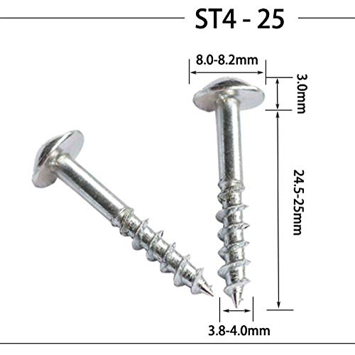 Hongyuantongxun 100pcs High Strength Self-Tapping Screws for Pocke...