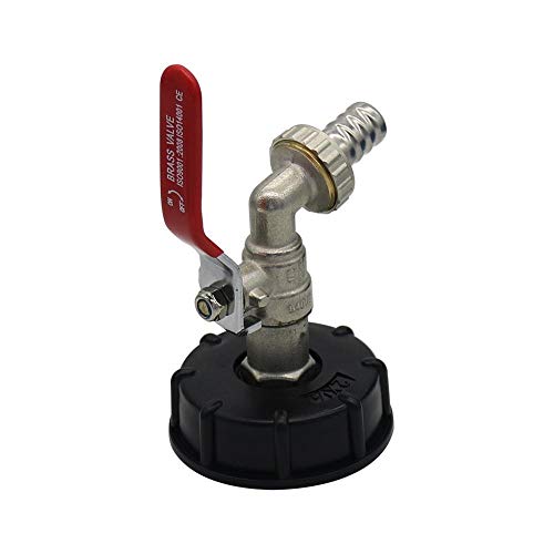 Hongyuantongxun IBC Tank Adapter S60X6 to Iron Brass Tap 1/2, Wate...