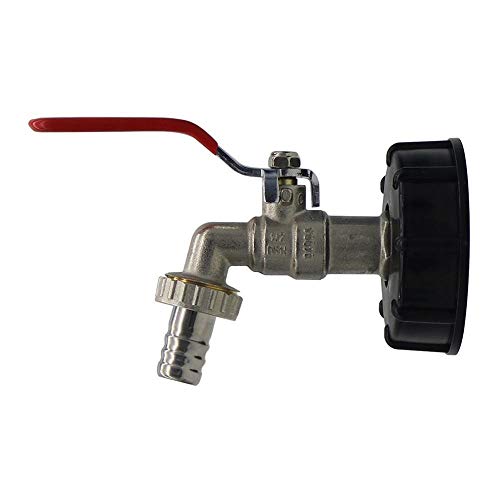 Hongyuantongxun IBC Tank Adapter S60X6 to Iron Brass Tap 1/2, Wate...