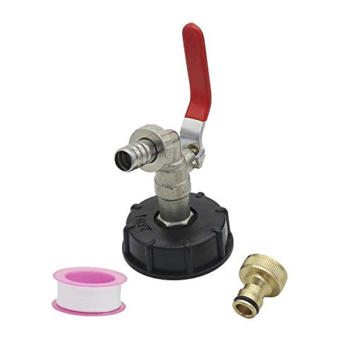 Hongyuantongxun IBC Tank Adapter S60X6 to Iron Brass Tap 1/2, Wate...
