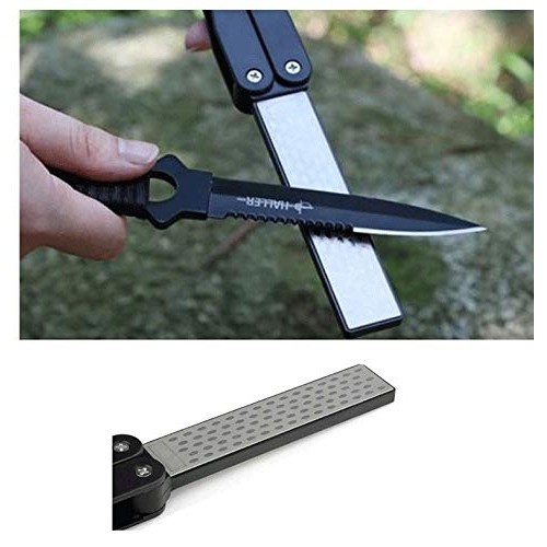 Hongyuantongxun Outdoor Knife Sharpening Stone Double Sided Folded...