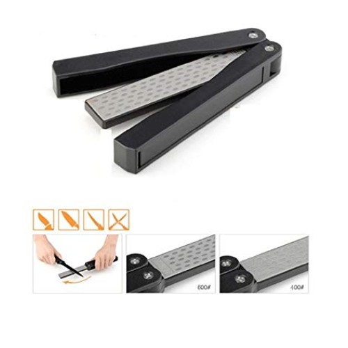Hongyuantongxun Outdoor Knife Sharpening Stone Double Sided Folded...