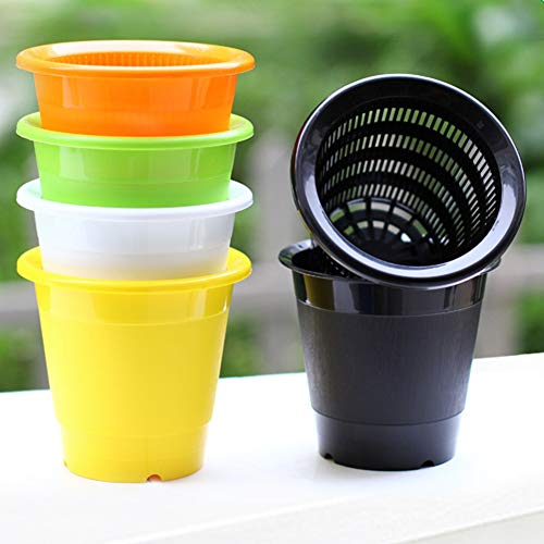Hongyuantongxun Plastic Planter Pot Orchid Pots with Holes Mesh Ne...