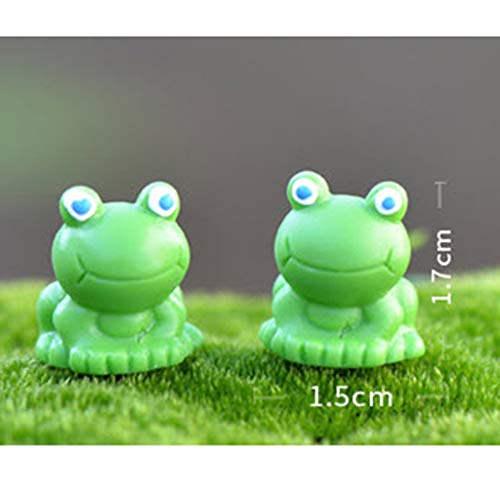 Nologo Hongyuantongxun 10Pcs Miniature Blue Eye Frog Fairy Garden ...