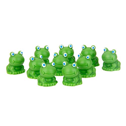 Nologo Hongyuantongxun 10Pcs Miniature Blue Eye Frog Fairy Garden ...