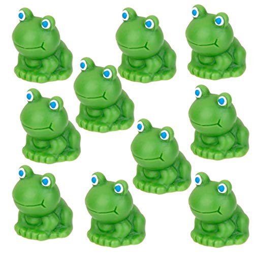 Nologo Hongyuantongxun 10Pcs Miniature Blue Eye Frog Fairy Garden ...