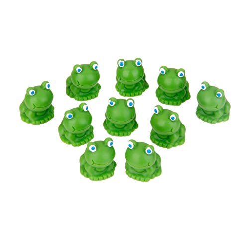 Nologo Hongyuantongxun 10Pcs Miniature Blue Eye Frog Fairy Garden ...