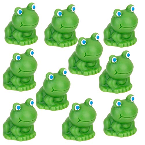 Nologo Hongyuantongxun 10Pcs Miniature Blue Eye Frog Fairy Garden ...