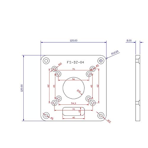 Nologo Hongyuantongxun 120x120mm Woodworking Aluminum Alloy Router...