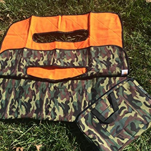 Golf Cart Seat Blanket camo Print/Orange