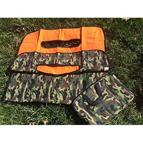 Golf Cart Seat Blanket camo Print/Orange