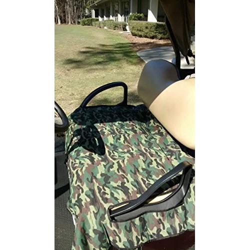 Golf Cart Seat Blanket camo Print/Orange