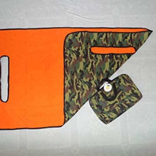 Golf Cart Seat Blanket camo Print/Orange