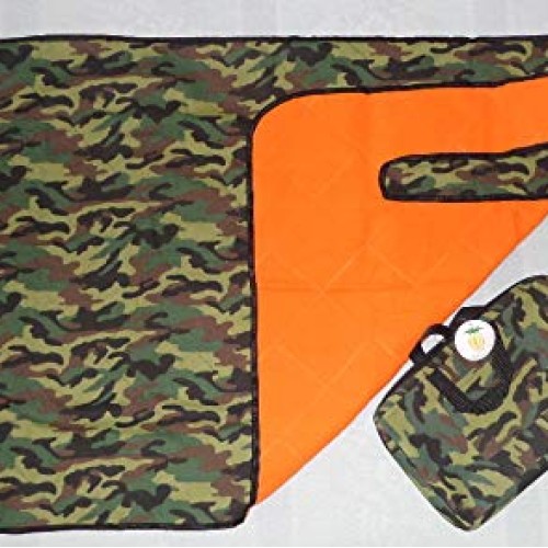Golf Cart Seat Blanket camo Print/Orange