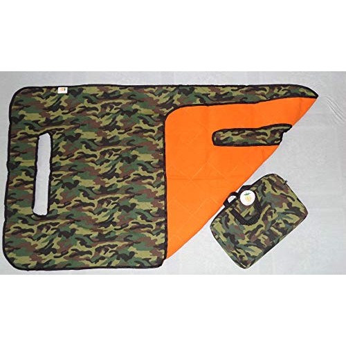 Golf Cart Seat Blanket camo Print/Orange