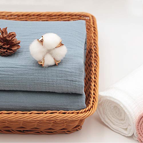 51 Wide 100% Cotton Muslin Fabric Island Breeze Double Fabric Per...
