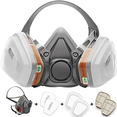 ALIVESUN 7 in 1 Half Facepiece Reusable Respirator 6200 Painting S...