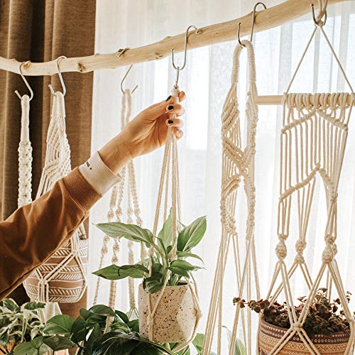 Handcrafted Macrame Plant Hanger - 6-Pack Hanging Planters Indoor ...