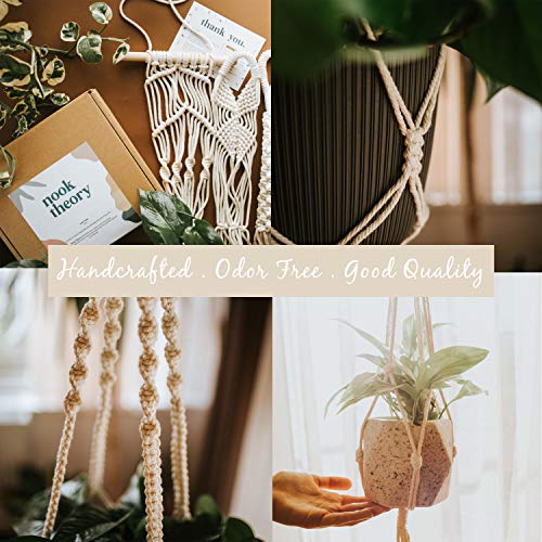 Handcrafted Macrame Plant Hanger - 6-Pack Hanging Planters Indoor ...