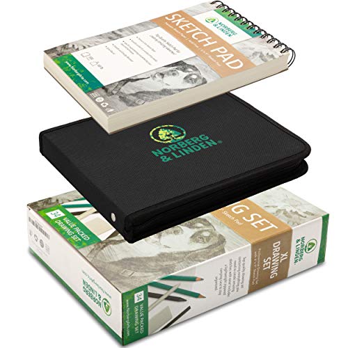 XL Drawing Set - Sketching, Graphite and Charcoal Pencils. Include...