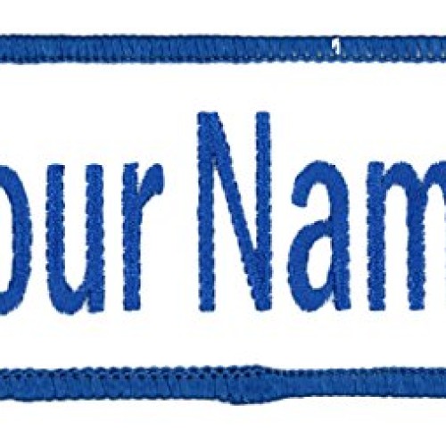 Name Patch Uniform Work Shirt Personalized Embroidered White with ...