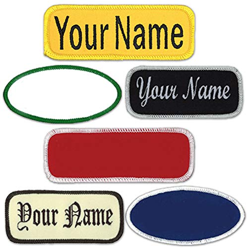 Name Patches Uniform or Work Shirt, Personalized, Embroidered New ...