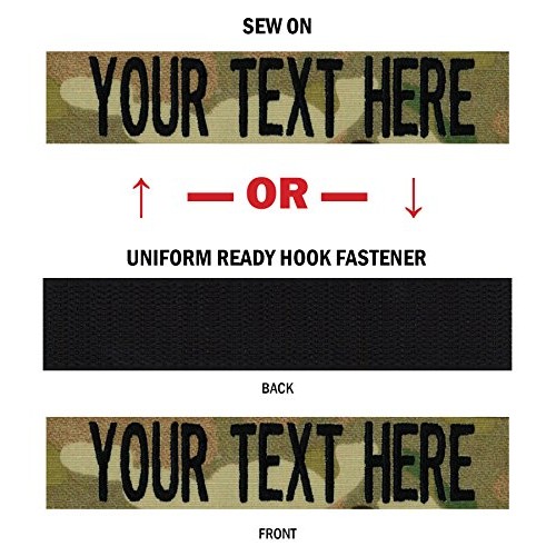 Northern Safari Custom Uniform Name Tape 24 Hr Ship, American Camo...