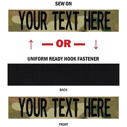 Northern Safari Custom Uniform Name Tape 24 Hr Ship, American Camo...