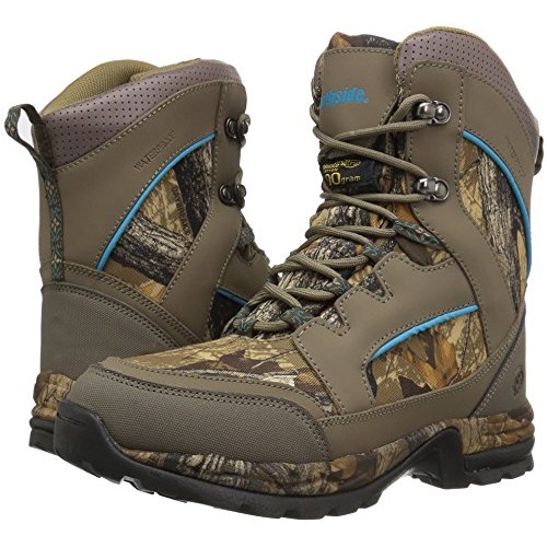 Northside womens Woodbury 800 Hunting Shoes, Stone/Aqua, 8.5 US