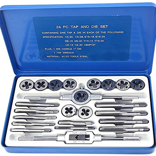 NORTOOLS Alloy Steels Tap and Die Set SAE Inch Sizes Essential Thr...