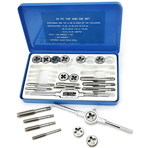 NORTOOLS Alloy Steels Tap and Die Set SAE Inch Sizes Essential Thr...