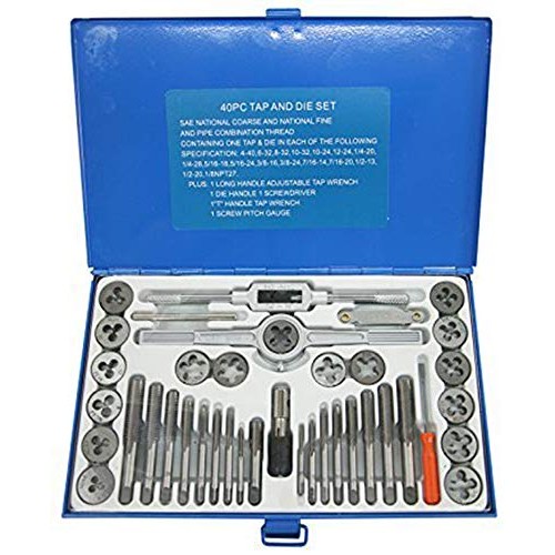 NORTOOLS Alloy Steels Tap and Die Set SAE Inch Sizes Essential Thr...