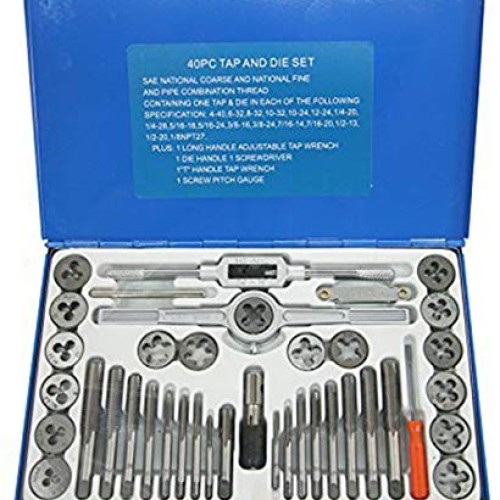 NORTOOLS Alloy Steels Tap and Die Set SAE Inch Sizes Essential Thr...